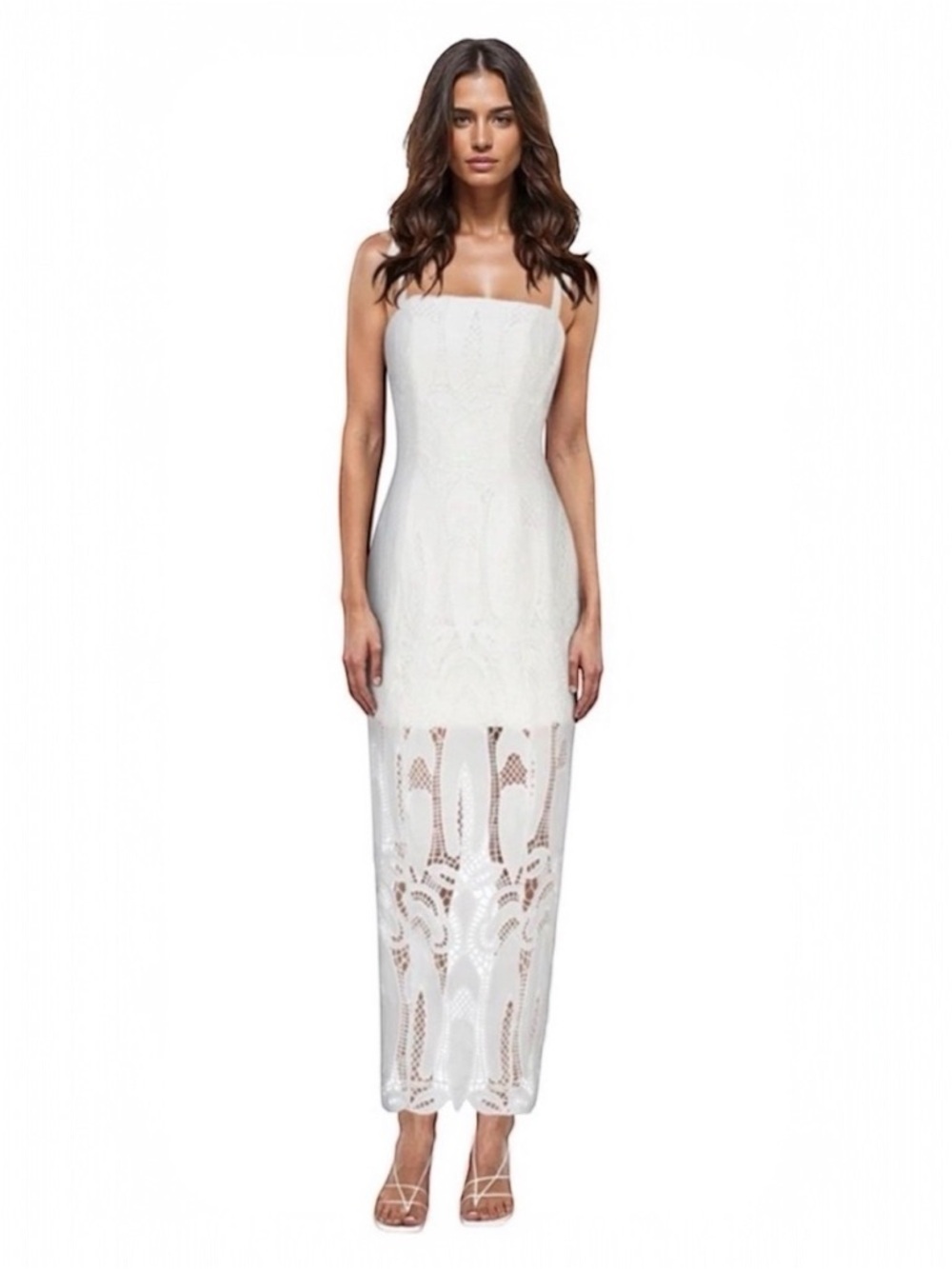 NWT! ATOIR Maisie Dress White Ivory Lace Midi Dress - Small / US 4